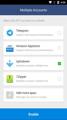 Multiple Accounts android App screenshot 1